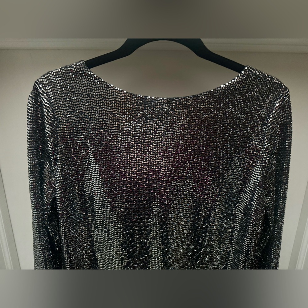 Retail $4800 New Gucci Laminated Lizard Dress With Open Back In Black Silver - Picture 8 of 15
